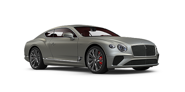 Bentley Knokke Bentley GT Speed coupe in Extreme Silver paint front 34
